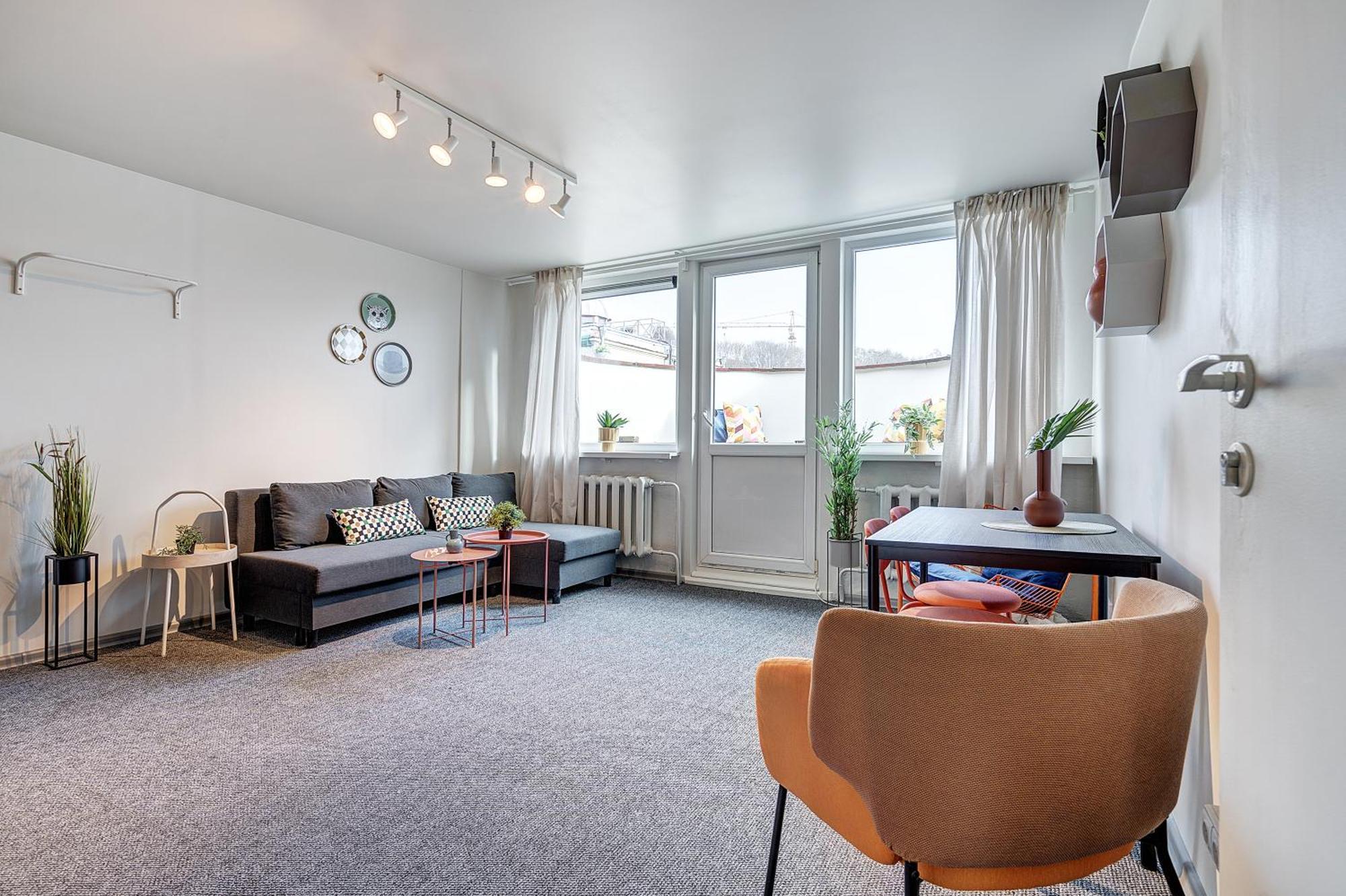 Funky Penthouse City Center Kaunas Værelse billede